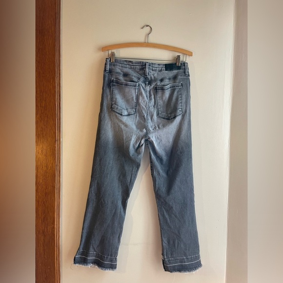 Parker Smith Distressed Gray/Black Straight Leg Jeans - Picture 3 of 4